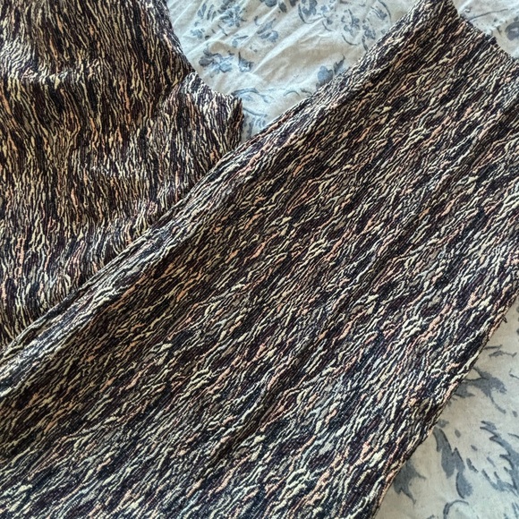 Zara Black with Multi color accents Straight Leg Pants - Picture 6 of 6